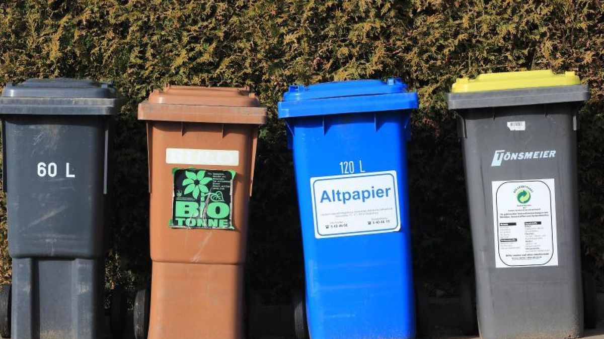 Mülltonnen in Deutschland: Zu viel, was da nicht rein gehört