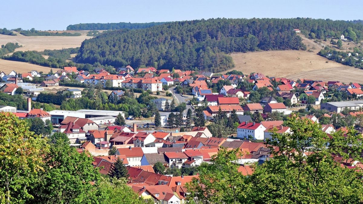 Stadtilm von der Wilhelmshöhe aus gesehen. Noch ist die Stadt nicht endgültig als Standort für ein Atommüllendlager ausgeschlossen.