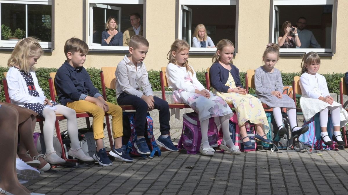 Schuleinführung in Berlstedt.