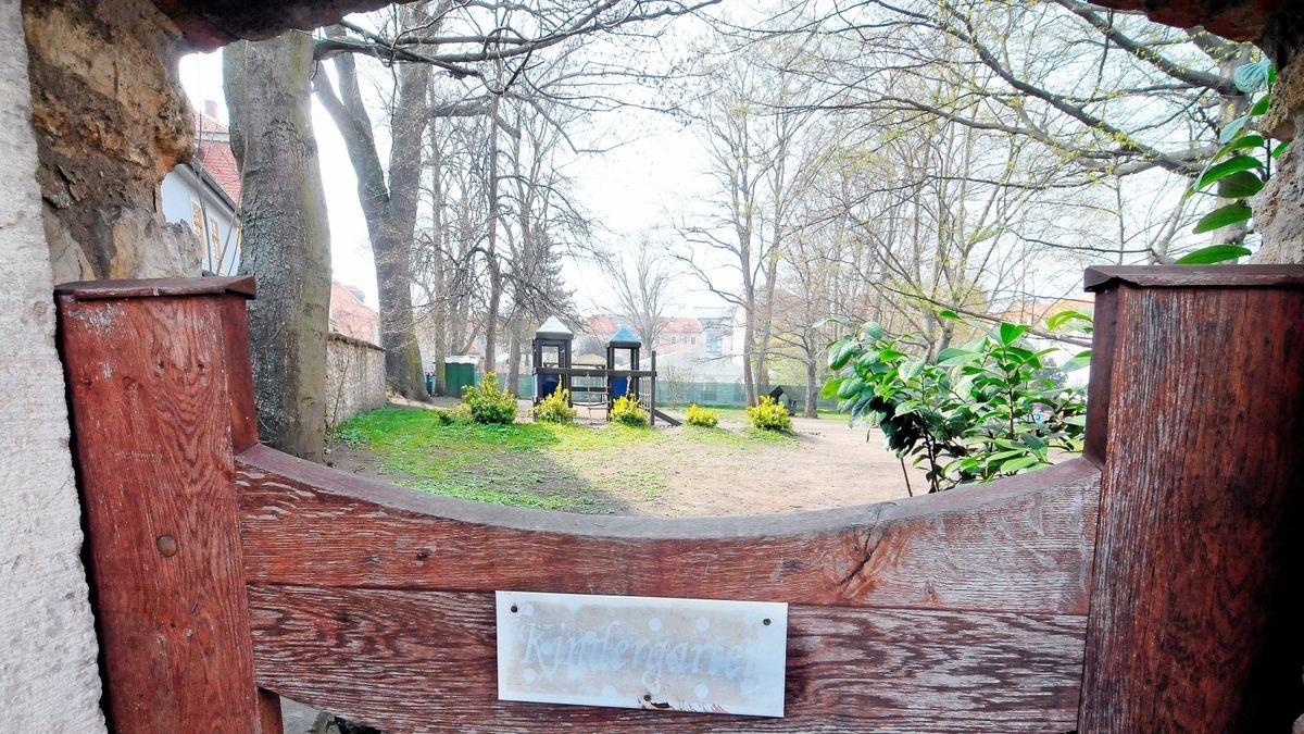 Die Kindergarten-Freiflächen im Oppelschen Garten sind wieder verwaist.