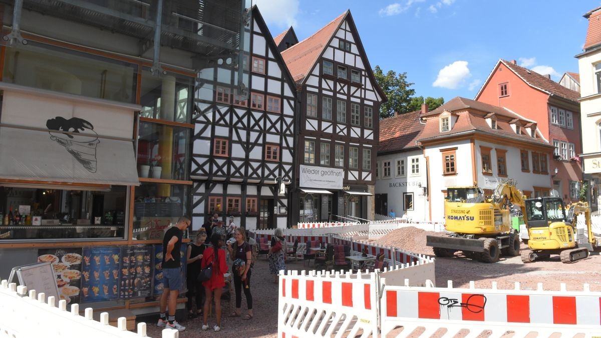 Der Benediktsplatz ist im Sommer 2020 eine Baustelle. 