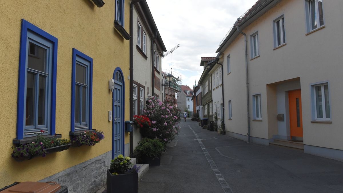 Das Foto entstand an der Ecke Weiße Gasse/ Marbacher Gasse.