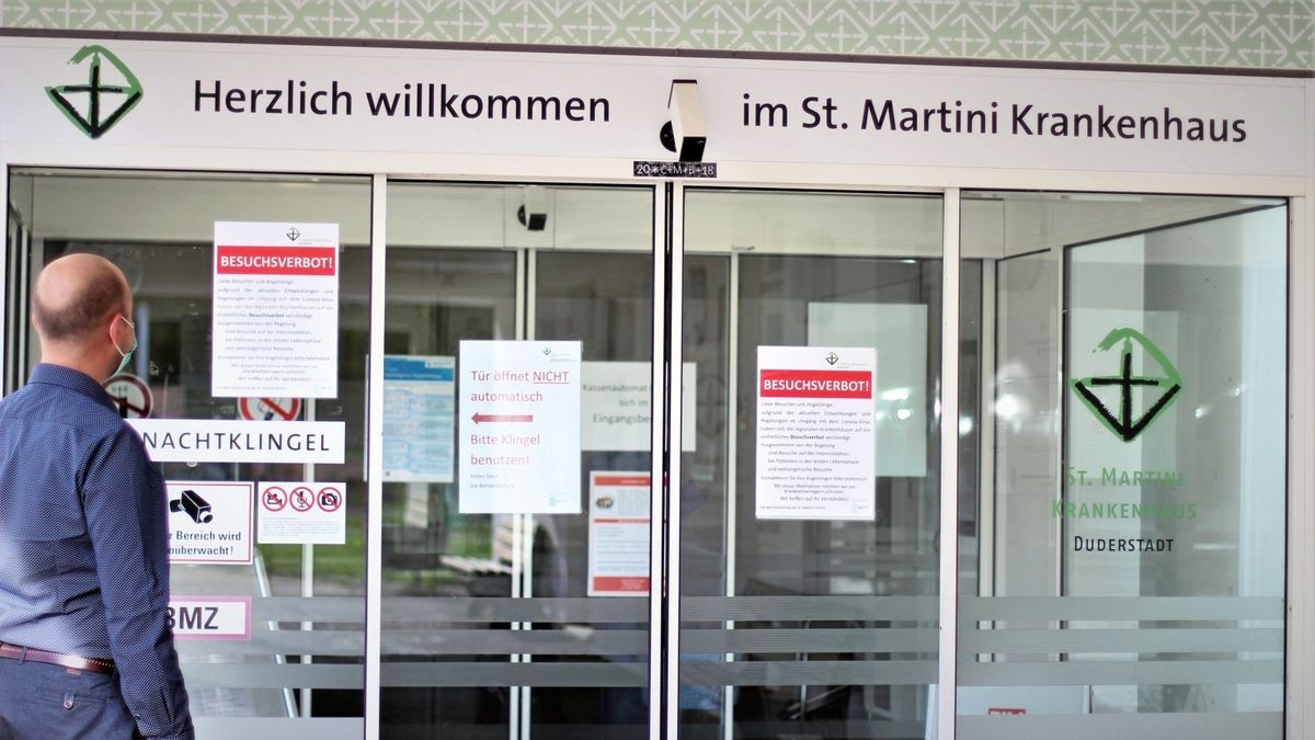 Im Duderstädter Krankenhaus St. Martini wurden  die Besuche neu geregelt.