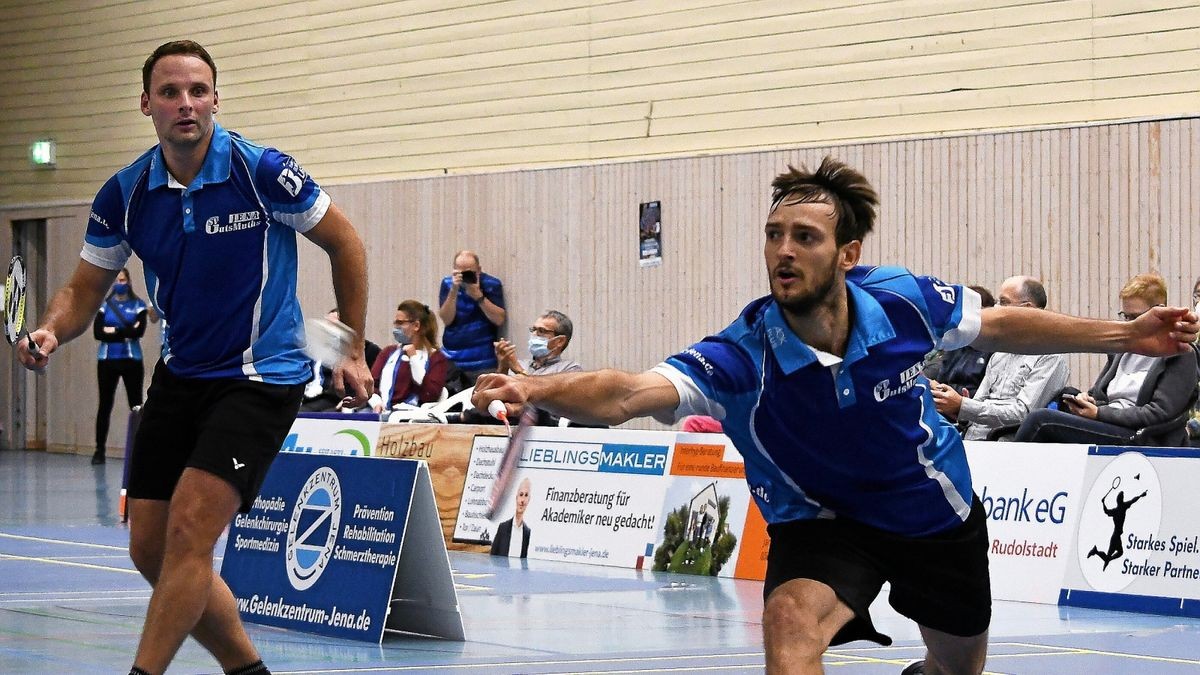 Moritz Predel (rechts) mit Stefan Wagner beim bisher einzigen Bundesliga-Heimspiel gegen Refrath (1:6).