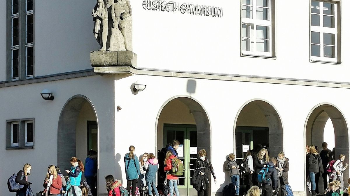 Pause im Elisabeth-Gymnasium Eisenach.