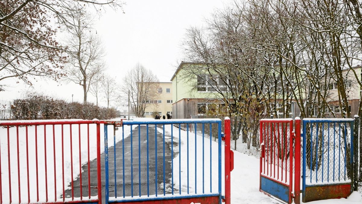 Der Eingang zum Kindergarten Werraspatzen. Hier begann der Corona-Schnelltests bei Schülern, Lehrern und Kita-Kindern. 