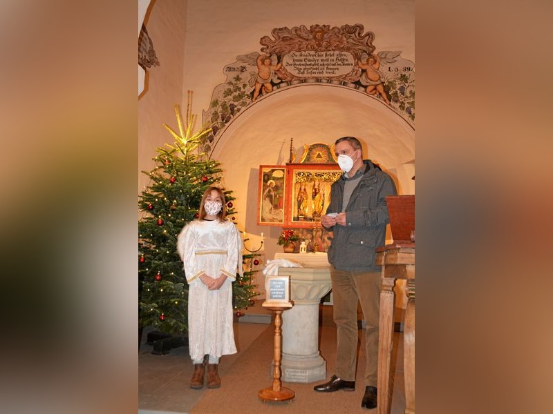 Spende für die Kirchsanierung in Kleinebersdorf