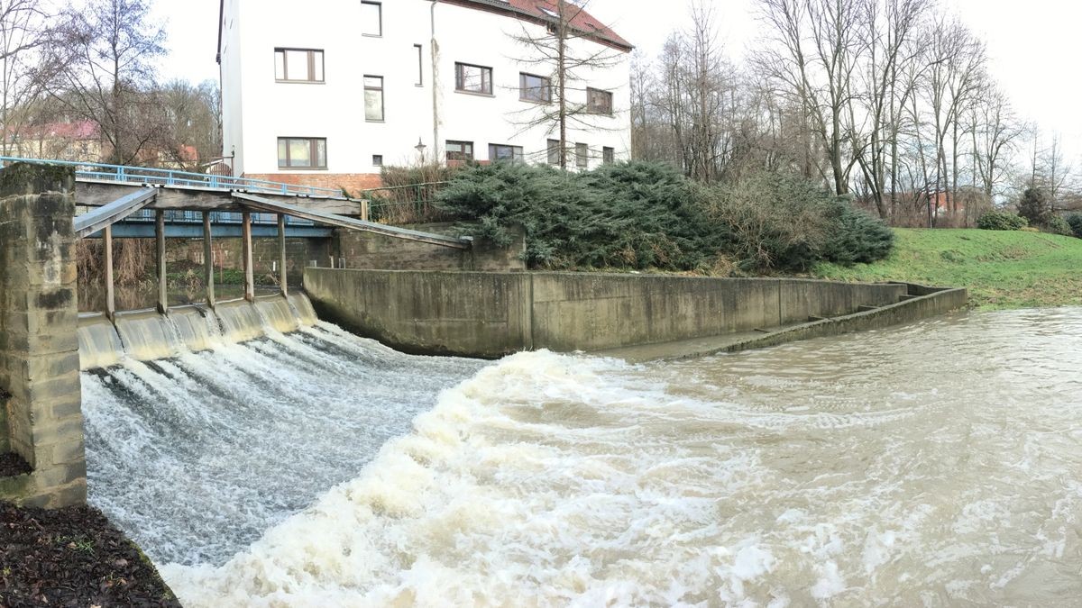 Flusspegel in Schmölln noch nicht