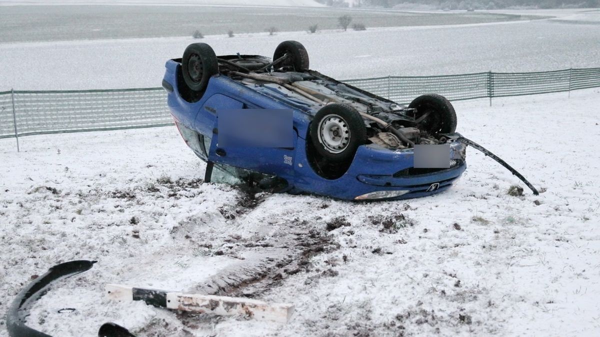 Unfall auf der B4 bei Hain.