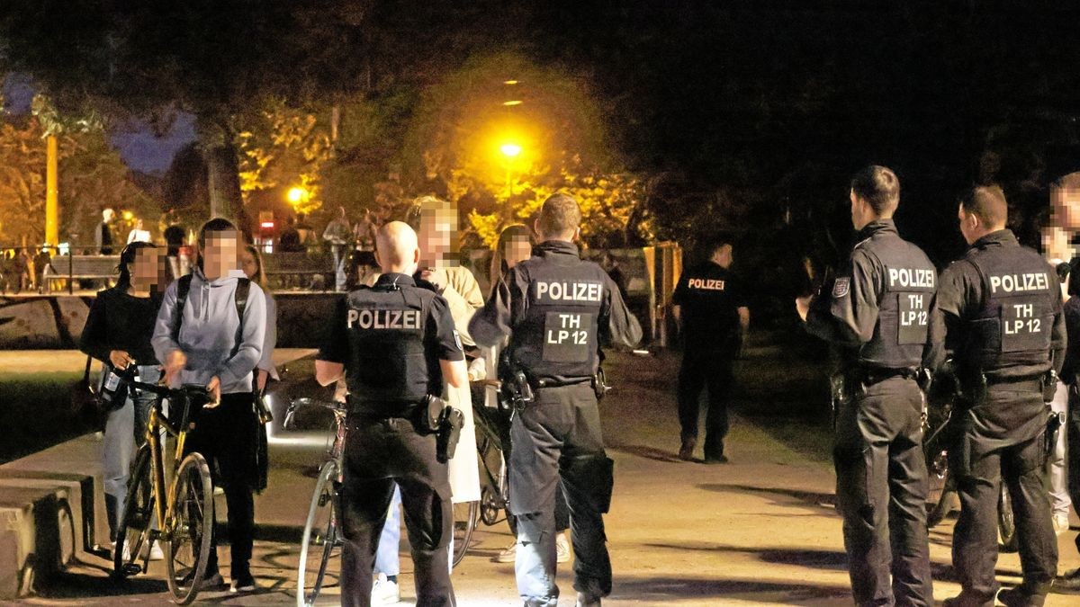 Am Wochenende hat die Polizei wieder einmal den Brühler Garten in Erfurt geräumt (Archivfoto).