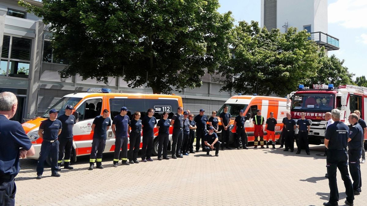 29 Feuerwehrkameraden wurden am Sonntagmittag in den Einsatz ins Hochwassergebiet nach Schuld an der Ahr geschickt.