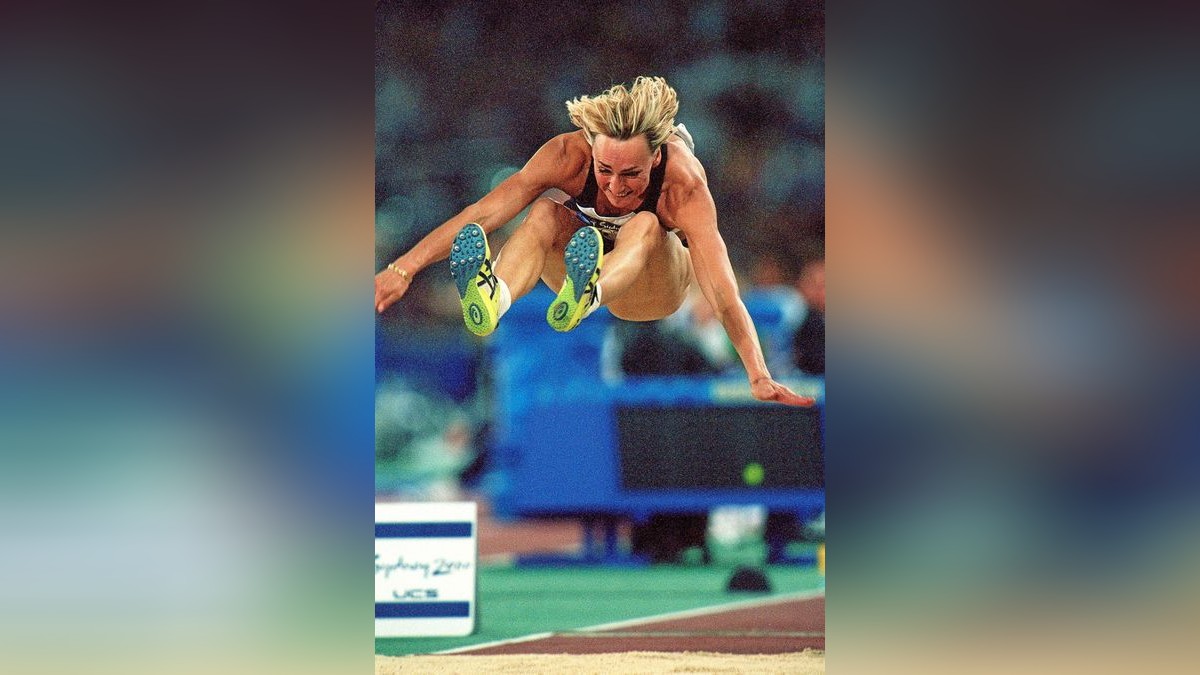 Heike Drechsler im olympischen Finale von Sydney