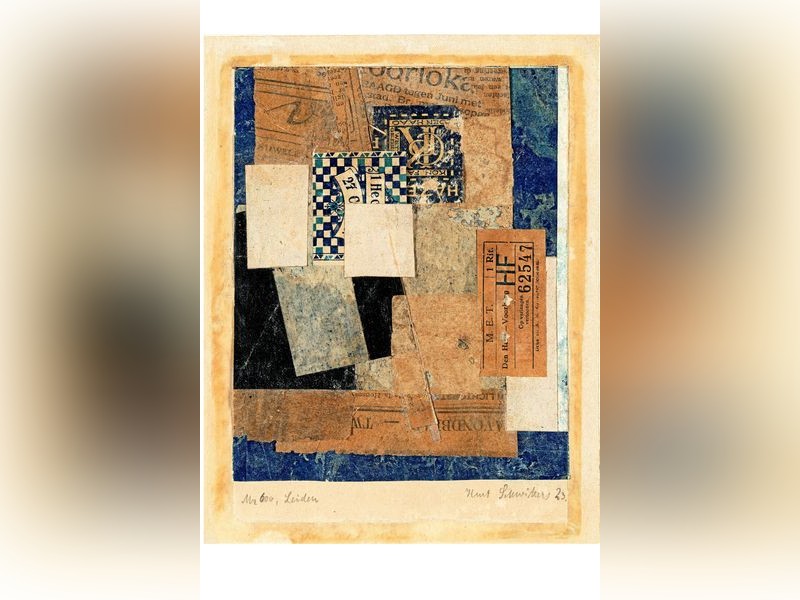 Ein Künstler, der Abfall und Reklame nutzte