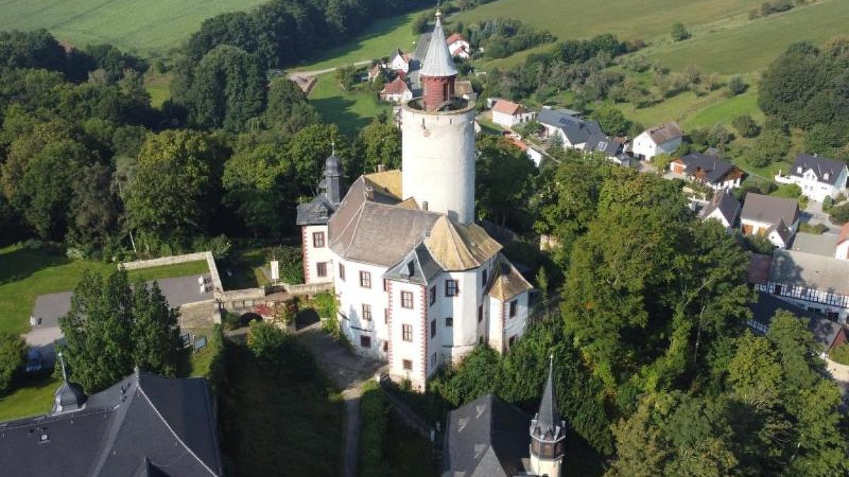 Blick auf die Burg Posterstein im Altenburger Land.