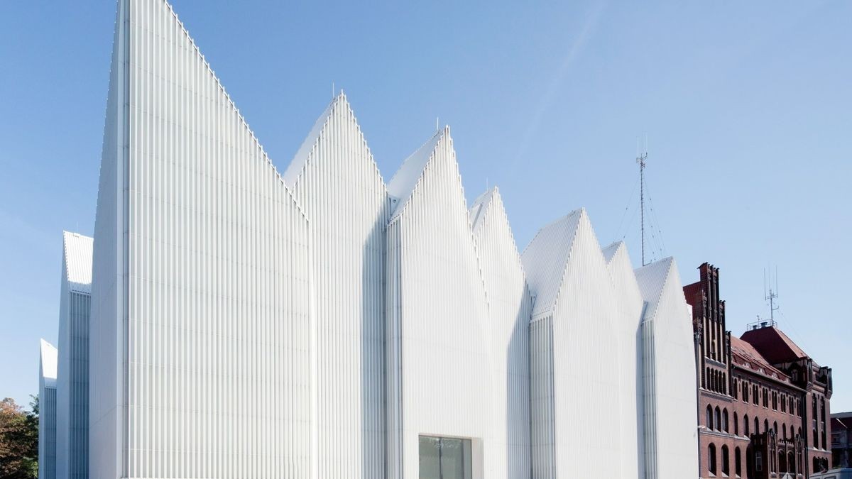 Die preisgekrönte Philharmonie ist ein architektonisches  Juwel.