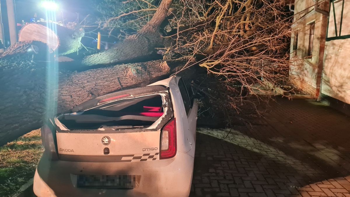 Noch am Abend führte die Feuerwehr Sicherungsarbeiten durch.