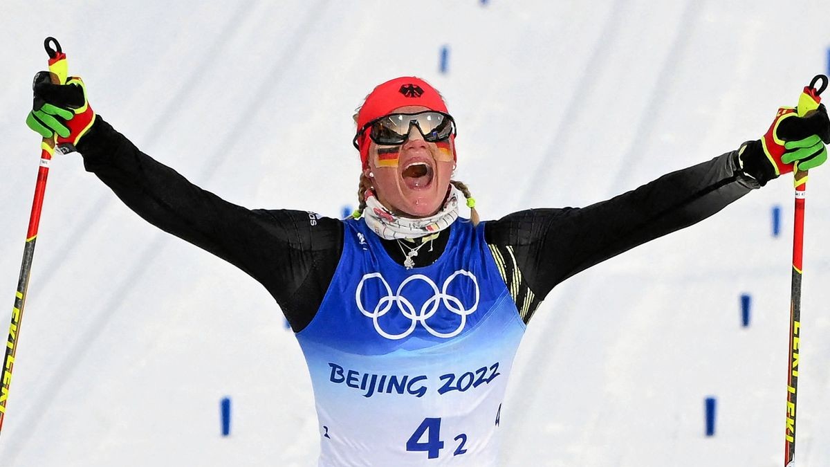 Gold im Teamsprint, Silber mit der Staffel: Skilangläuferin Victoria Carl vom SC Motor Zella-Mehlis.