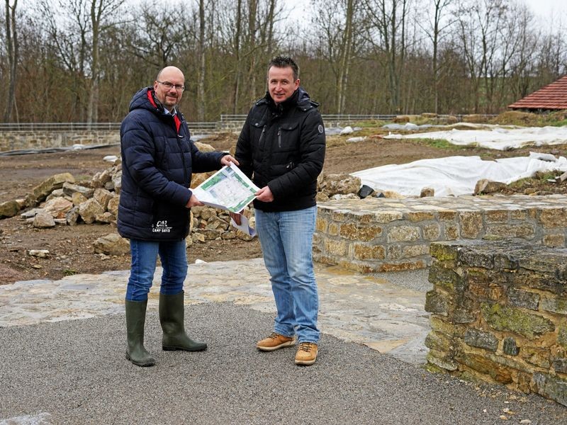 Überbleibsel der Schlossanlage werden in Schlossvippach sichtbar