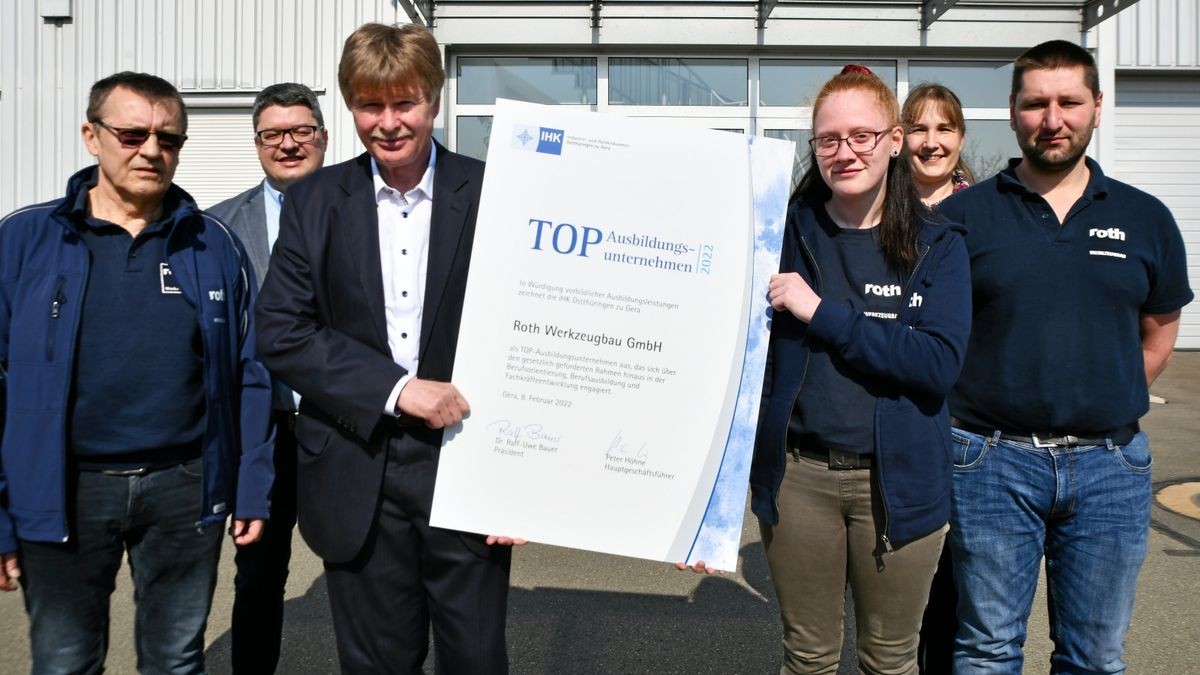 Roth Werkzeugbau aus Wöhlsdorf ist Top-Ausbilder