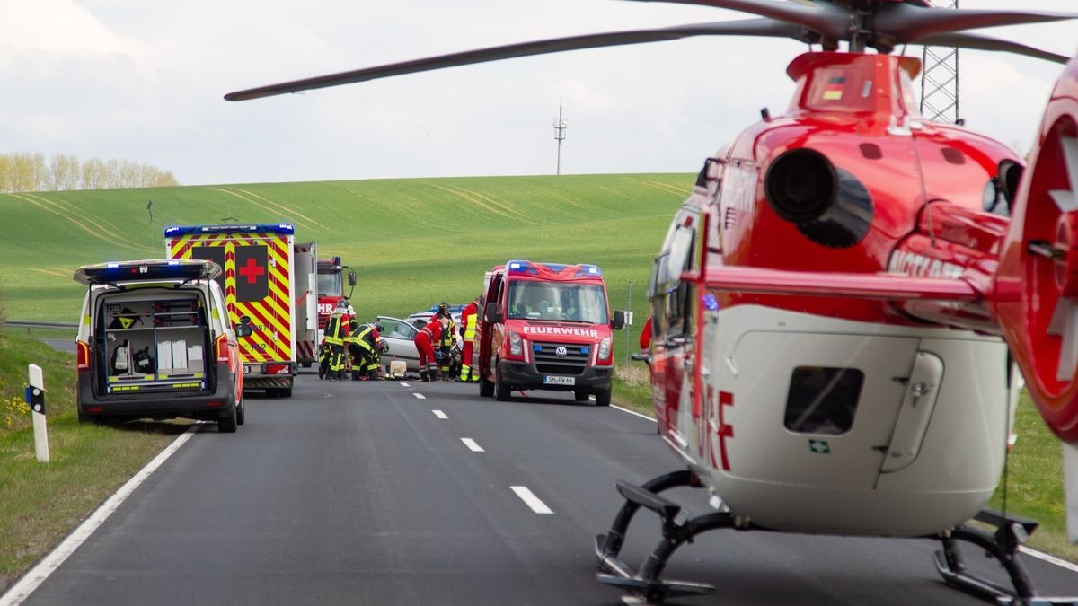 Schwerer Unfall zwischen Kühndorf und Meiningen.