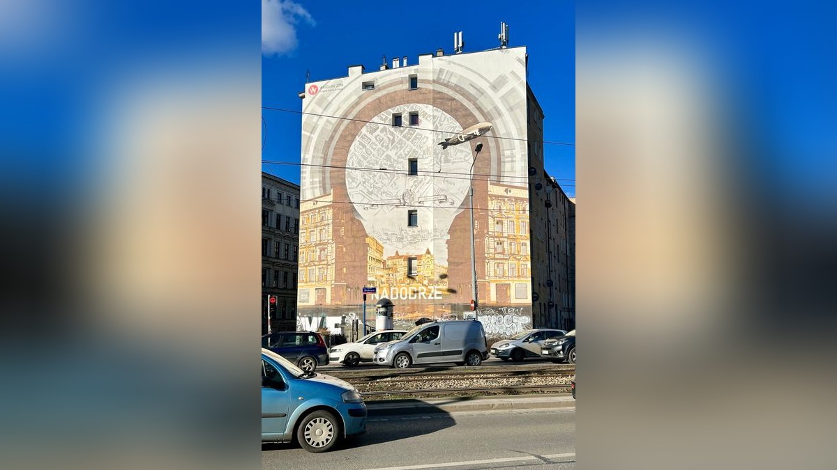 Den Eingang zum Trendviertel Nadodrze markiert ein riesiges Mural. 