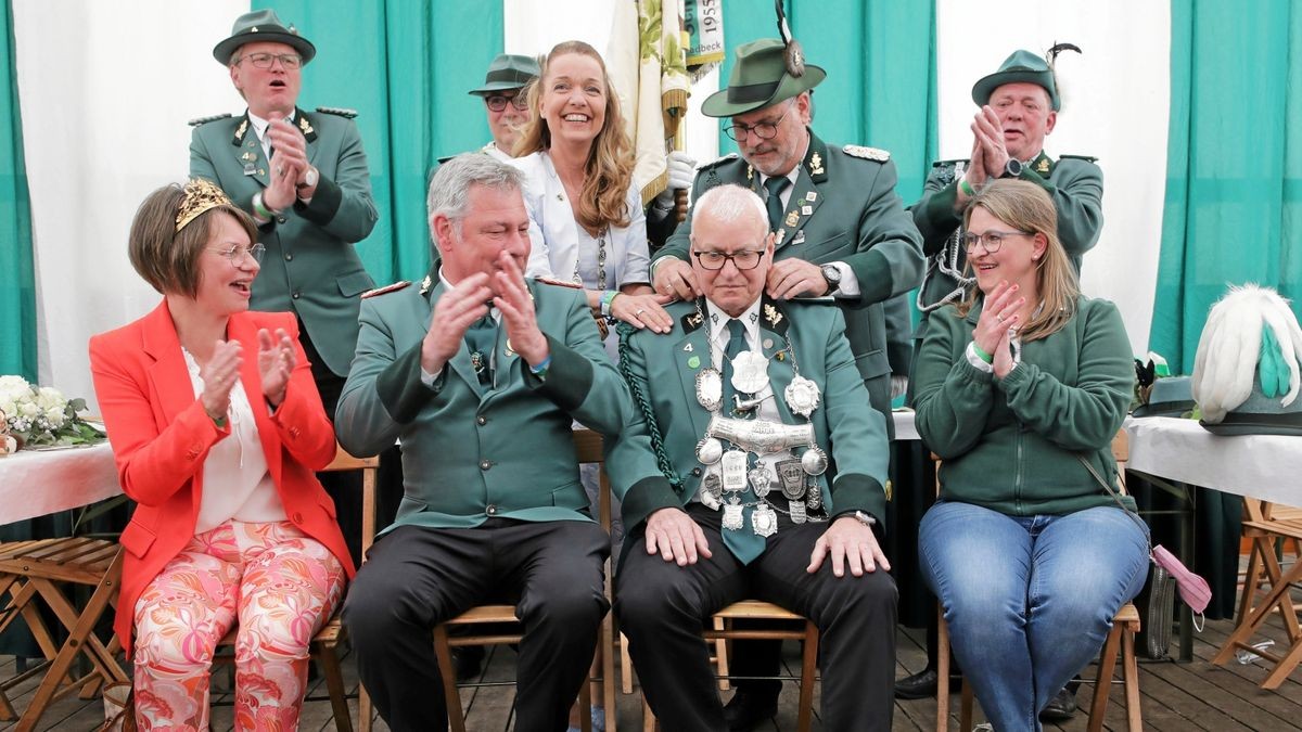 Gladbeck feiert den neuen Schützenkönig Fredi Rückmann