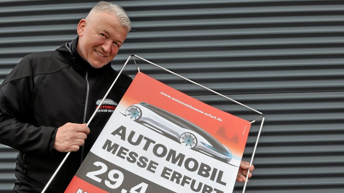 Matthias Andrzejak - Veranstalter der Erfurter Automesse - ist zuversichtlich, dass die Besucher nach Zwangspause im Vorjahr wieder in großer Anzahl kommen werden.