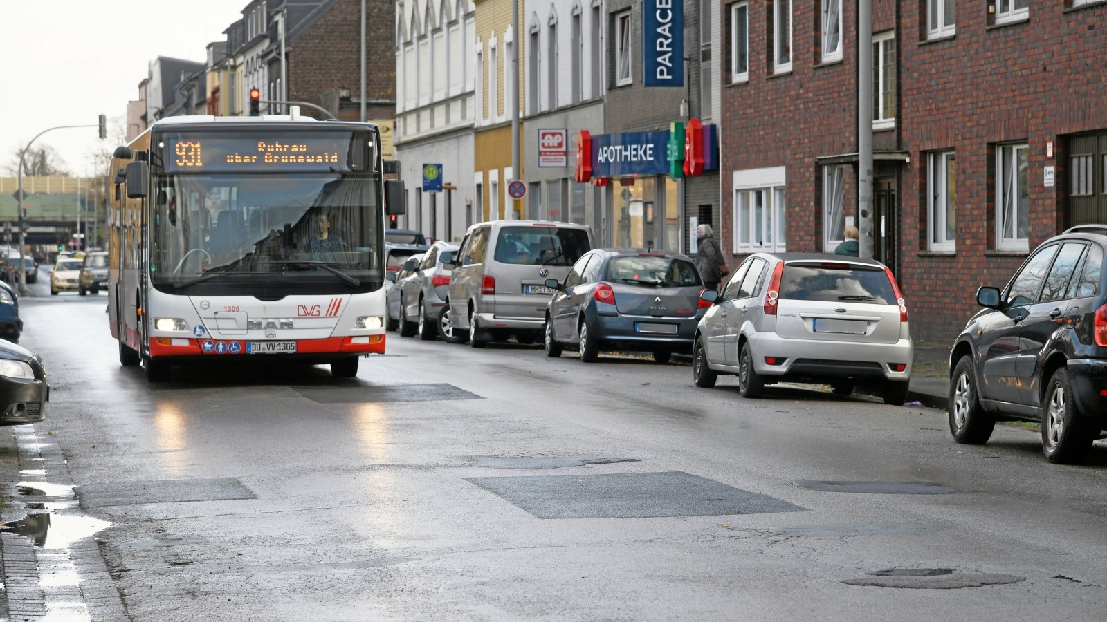 Werthacker Busse fahren in DuisburgDuissern Umleitung