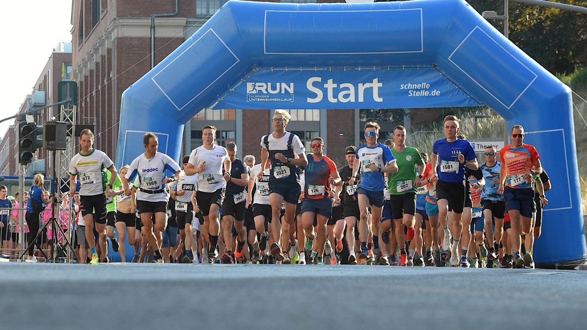 Der Run-Unternehmenslauf ist für sportliche Leistungen gut – aber in erster Linie ein großer Spaß für viele Erfurter und auch Läufer aus ganz Thüringen.