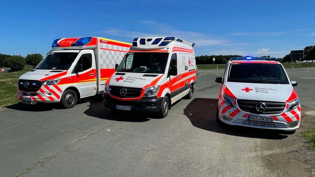 Der Rettungsdienst kümmerte sich sofort um die Verletzten. 