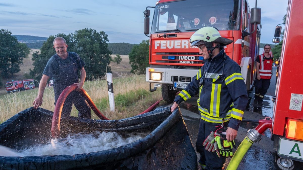 Hier soll ein Feld unterhalb der Ställe in Brand gestanden haben.