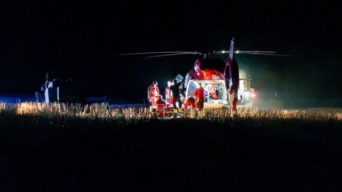 Dort soll ein Mann bei einem Jagdunfall durch einen Schuss schwer verletzt worden sein.