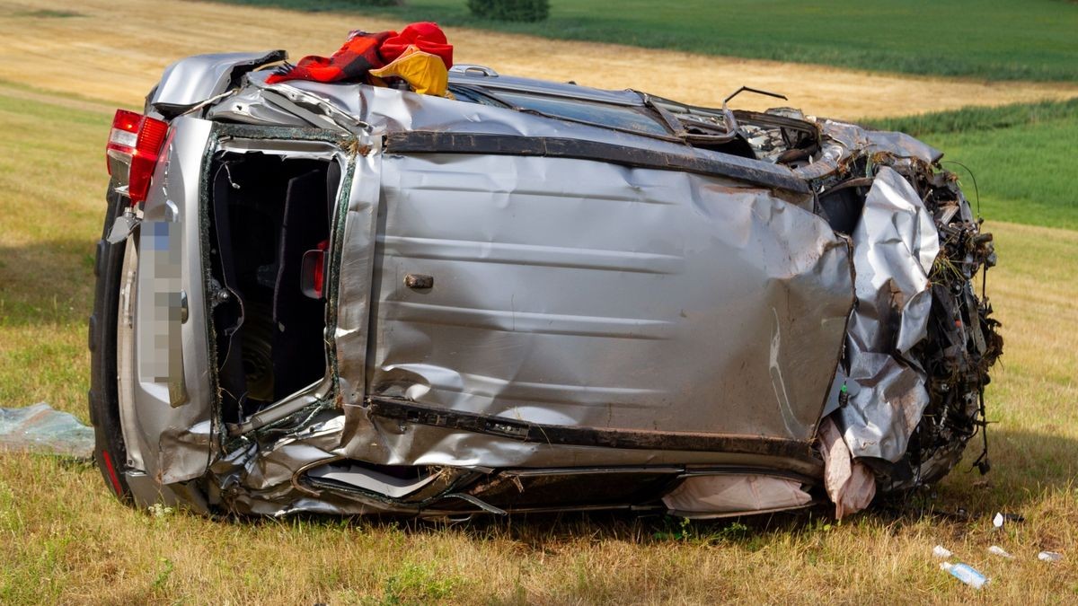 Aus bislang unbekannter Ursache ist ein Autofahrer auf der Straße zwischen Meinigen und Sülzfeld nach rechts von der Straße abgekommen.