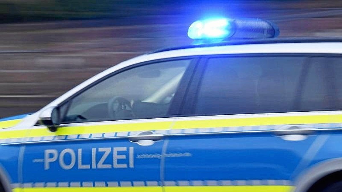 Die Polizei im Einsatz. 