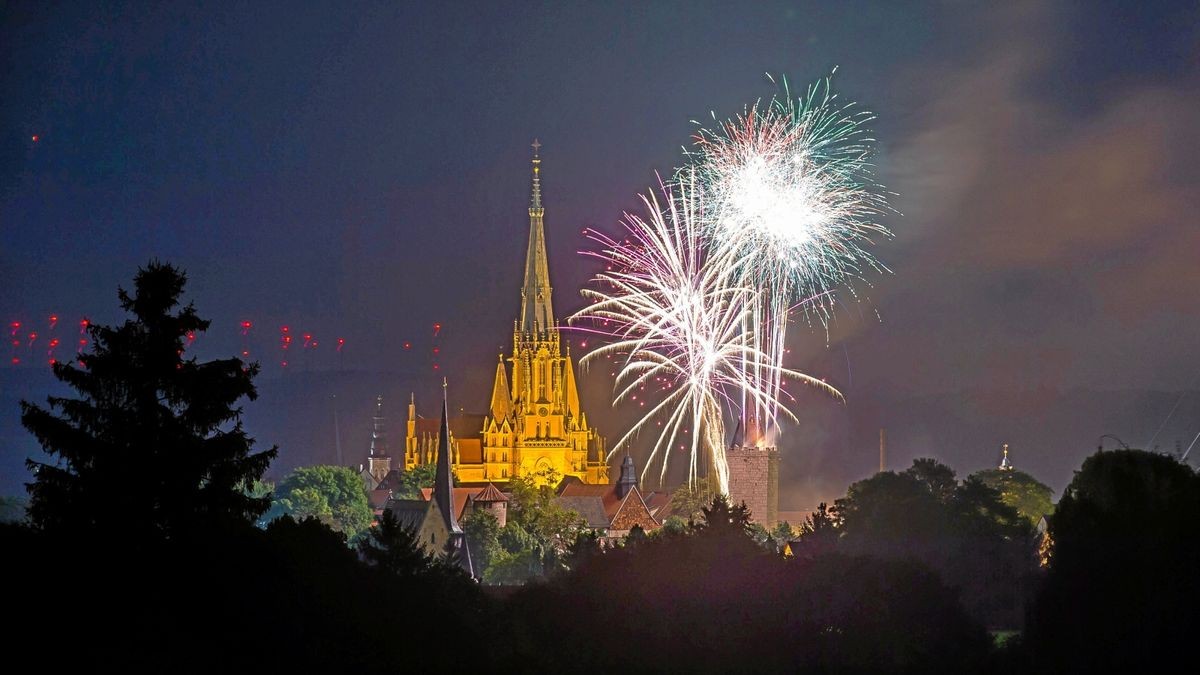 Zum Abschluss der Mühlhäuser Stadtkirmes gab es in den vergangenen Jahren immer ein Feuerwerk. Dieses Jahr ist das Spektakel in Gefahr. 