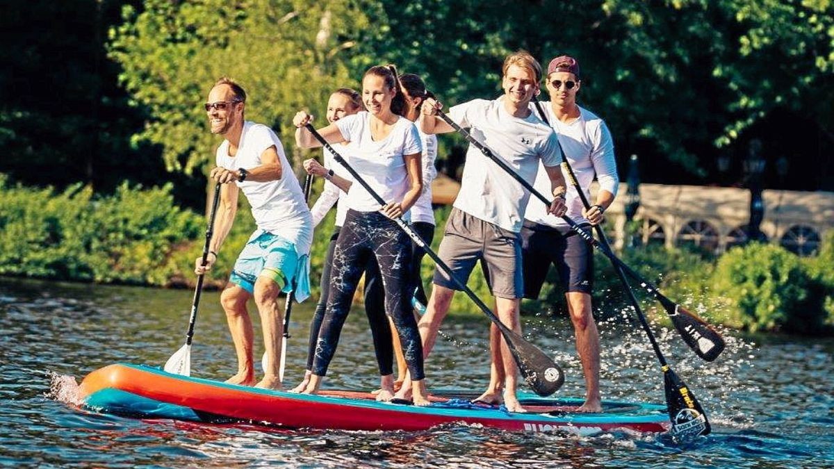 StandupPaddling für guten Zweck auf dem Baldeneysee in Essen