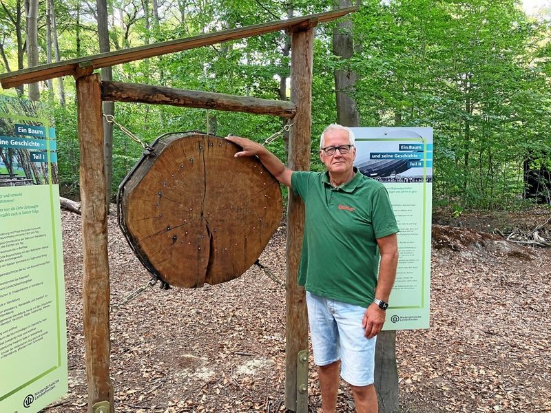 auf dem Walderlebnispfad in Meerdorf