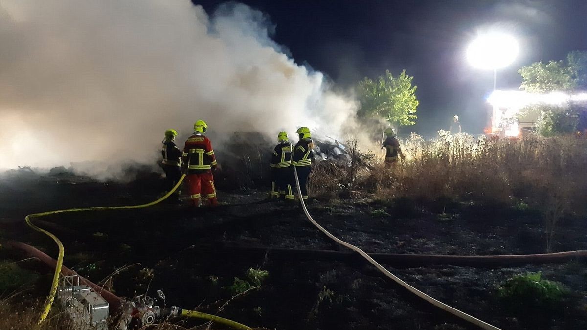 Am Mittwochabend kam es zu einem Brand in einem Agrarbetrieb in Gorsleben. 