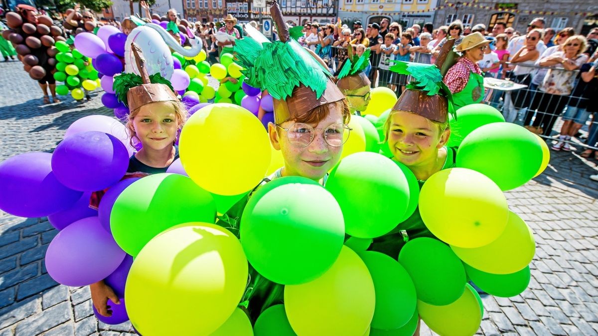 Die Obere Weinstraße machte Werbung für ihr erstes Weinfest und wurde dafür zu einem der sechs schönsten Umzugsbilder gekürt. 