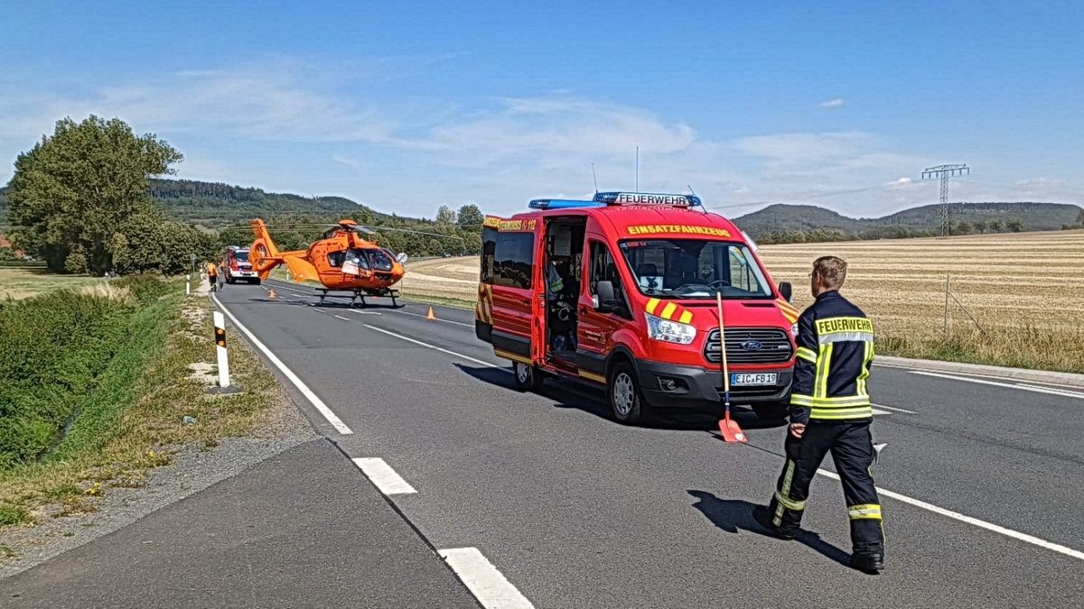 Zum genauen Unfallhergang können noch keine Angaben gemacht werden. Im Einsatz waren die Feuerwehren Breitenworbis , Bernterode und Gernrode/Eichsfeld.