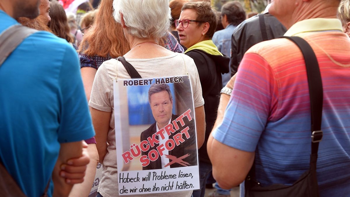 In Erfurt demonstrierten am Sonntag laut Polizei knapp 2000 Menschen unter dem Motto 