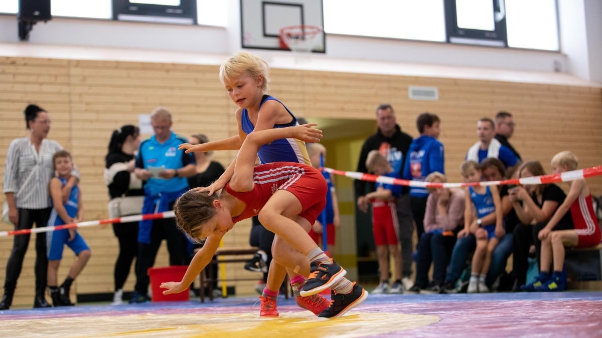 Jüngste Ringer mit klasse Premiere in Erfurt
