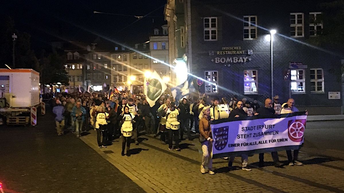 Demo in Erfurt.