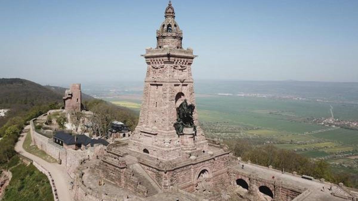 Blick auf den Hauptturm des Kyffhäuserdenkmals. (Archivbild)