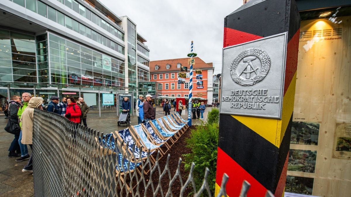 Der Stand von Bayern auf dem Erfurter Anger.