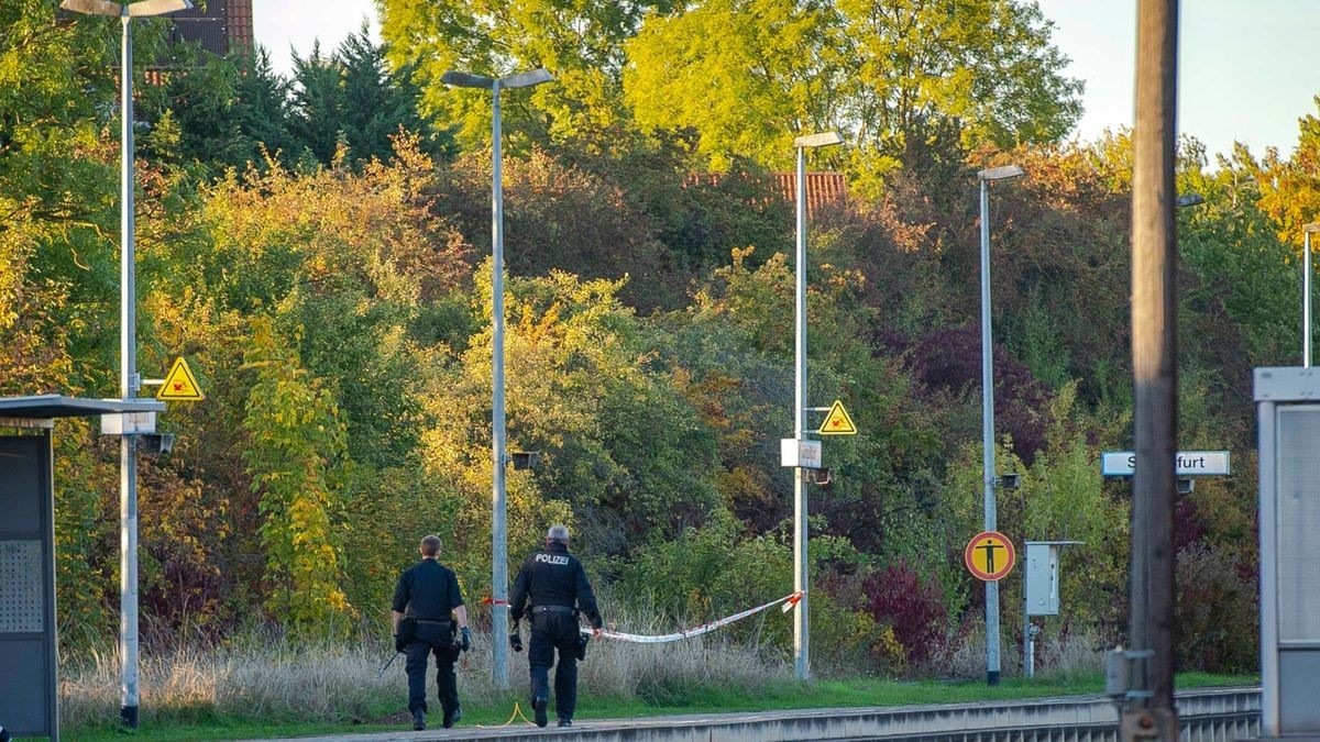 Am Bahnhof in Straußfurt (Kreis Sömmerda) ist am Sonntag ein selbstgebauter Sprengkörper entdeckt worden. 