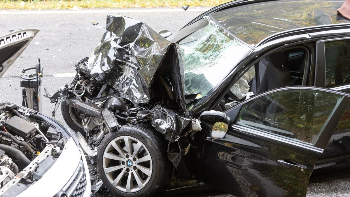 Bei einem Frontalunfall im Ilm-Kreis sind am Donnerstag drei Menschen teils schwer verletzt worden. Ein Hund kam ums Leben.