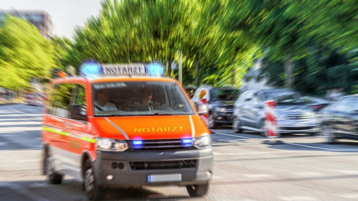 Der Rettungsdienst musste den Motorradfahrer ins Krankenhaus bringen. (Symbolfoto)