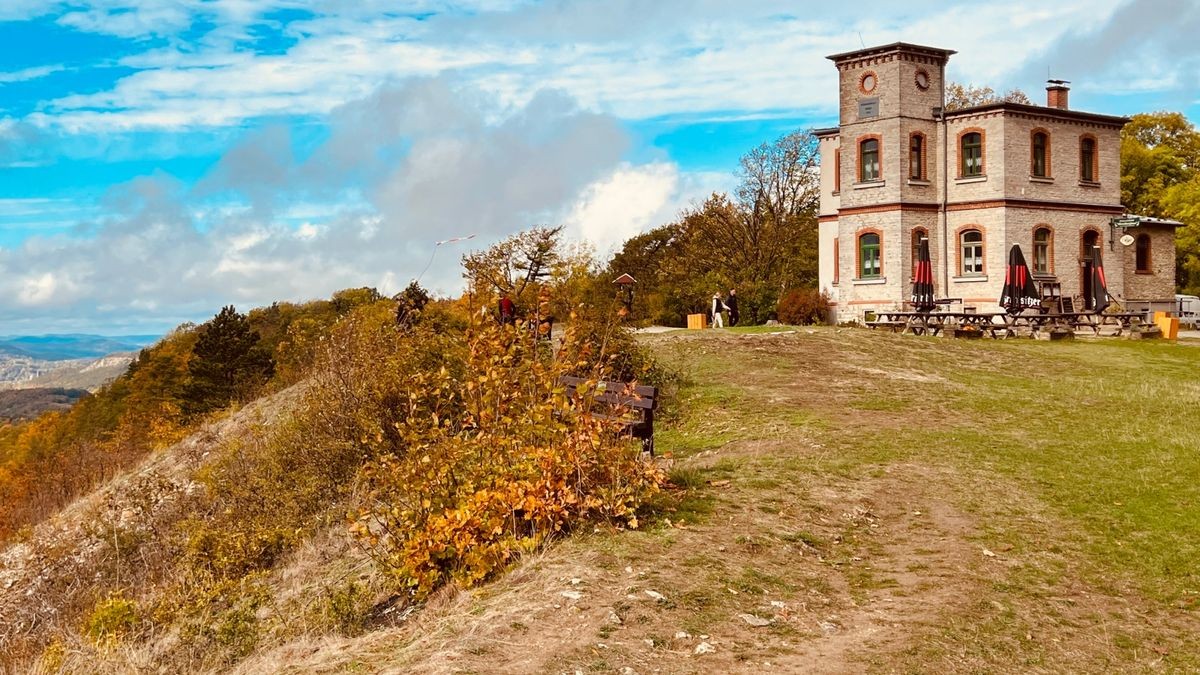 Das Hörselberghaus ist 1890 errichtet worden. Damals war der Gipfel noch richtig kahl. 