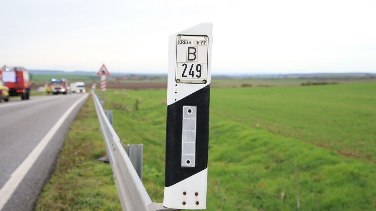 Zu einem Verkehrsunfall kam es am Freitagvormittag auf der B249 zwischen Sondershausen und Ebeleben.